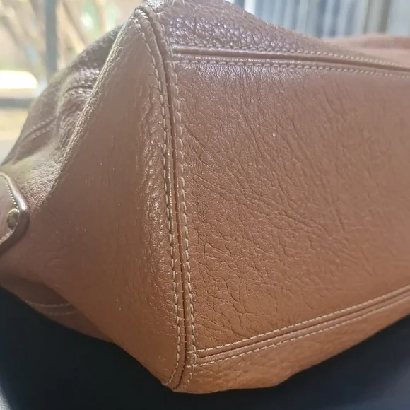MCM Tan Leather Shoulder Bag - Picture 12 of 13